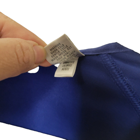 Chico's Zenergy Oversized V-Neck Pullover Hooded Sweater Blue Women Sz S - Picture 8 of 9